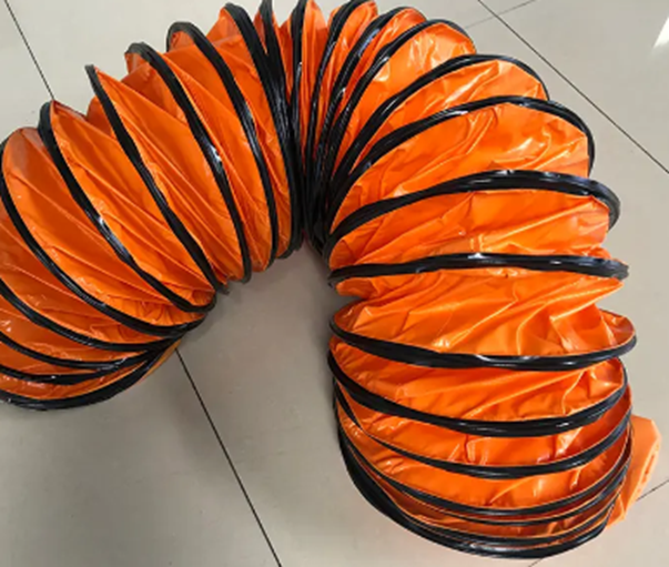 Exhaust compressible reinforced air duct hose for coal mine ventilation(图1) Exhaust compressible reinforced air duct hose for coal mine ventilation(图1)