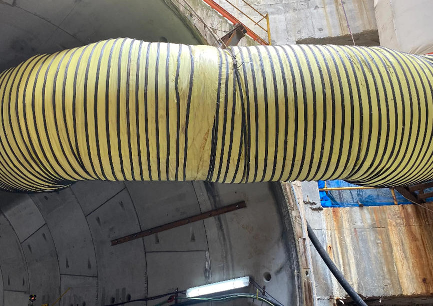 Heavy Duty Flame Retardant Spiral Ventilation Ducting for Coal Mine(图3) Heavy Duty Flame Retardant Spiral Ventilation Ducting for Coal Mine(图3)