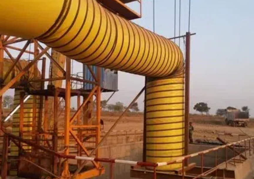 Heavy Duty Flame Retardant Spiral Ventilation Ducting for Coal Mine(图2) Heavy Duty Flame Retardant Spiral Ventilation Ducting for Coal Mine(图2)